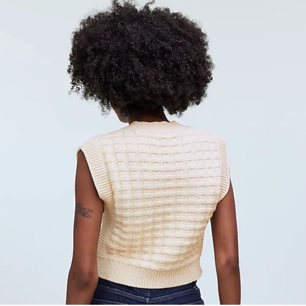 NWOT Madewell Cream Knit Sweater Size Small - Picture 15 of 16